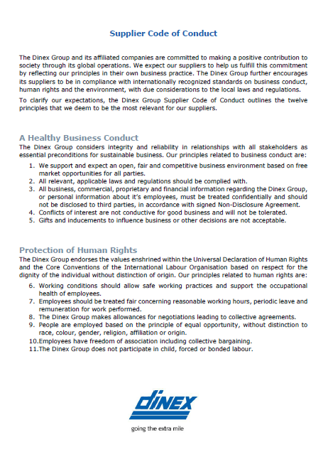Supplier Code of Conduct
